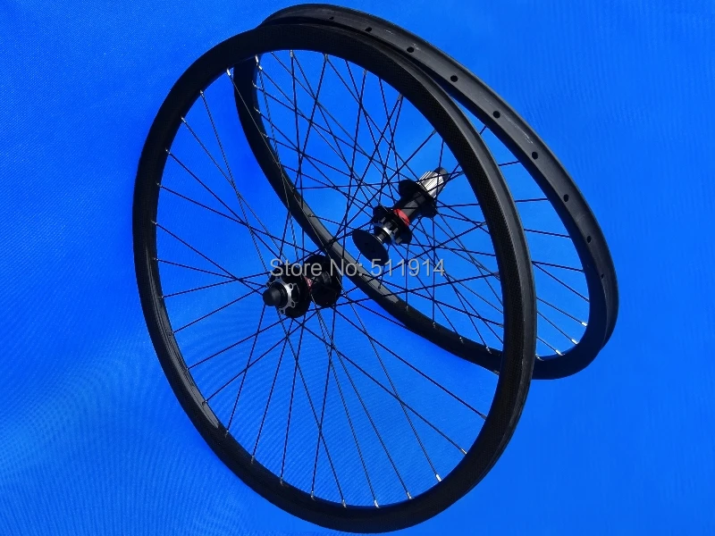 

FLYXII Brand New Full Carbon Glossy Clincher Rims Mountain Bike MTB 29er Clincher Wheelset Bicycle Wheel