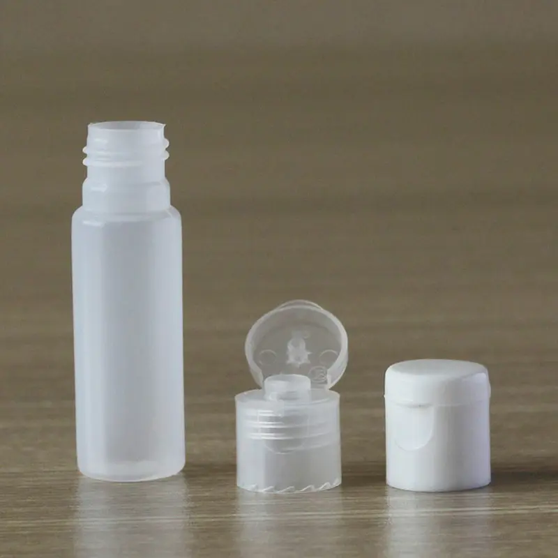 10ml Transparent Plastic Bottle Crystal Clear Originales Refillable Flip Top Cap Perfume Water Empty Packaging Bottle