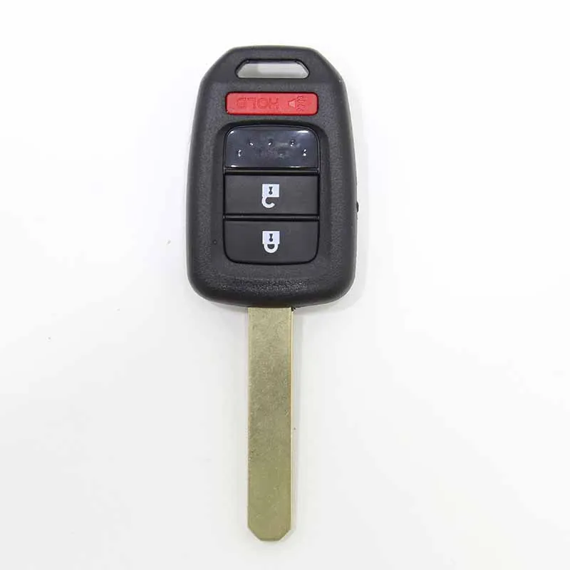 

Lockartist 2+1 Buttons Straight Remote Key Shell Auto Car Key Case with Uncut Blade Blank Case Remote for Honda New Fit,etc