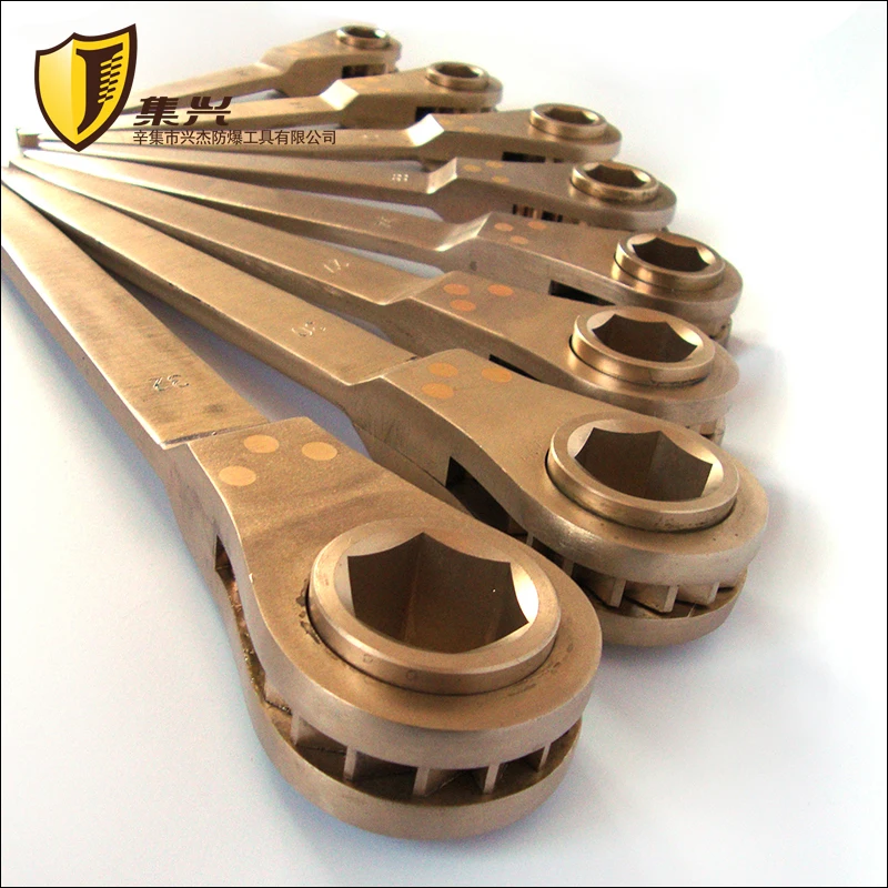 32mm Non-sparking Socket Ratchet aluminium bronze Wrench, explosion proof spanner, hand tools