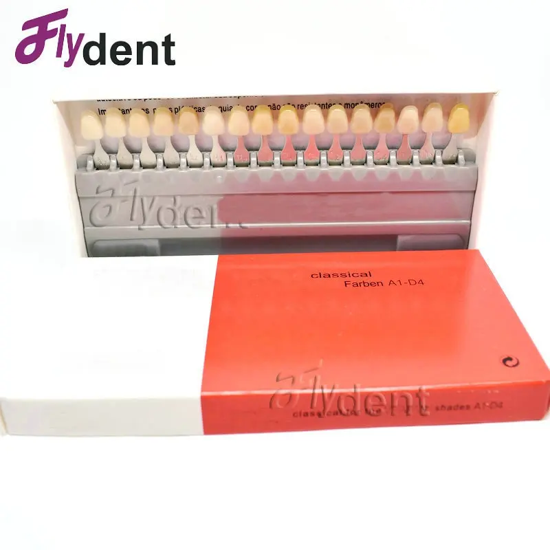 Dental box model classial pan farben A1-D4 material  tooth color shape dentist tool