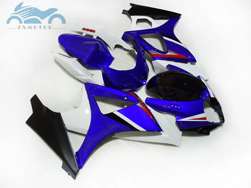 Rebuild Fairing set for Suzuki GSXR1000 2007 2008 K7 K8  fairings kit GSXR 1000 07 08 white blue aftermarket