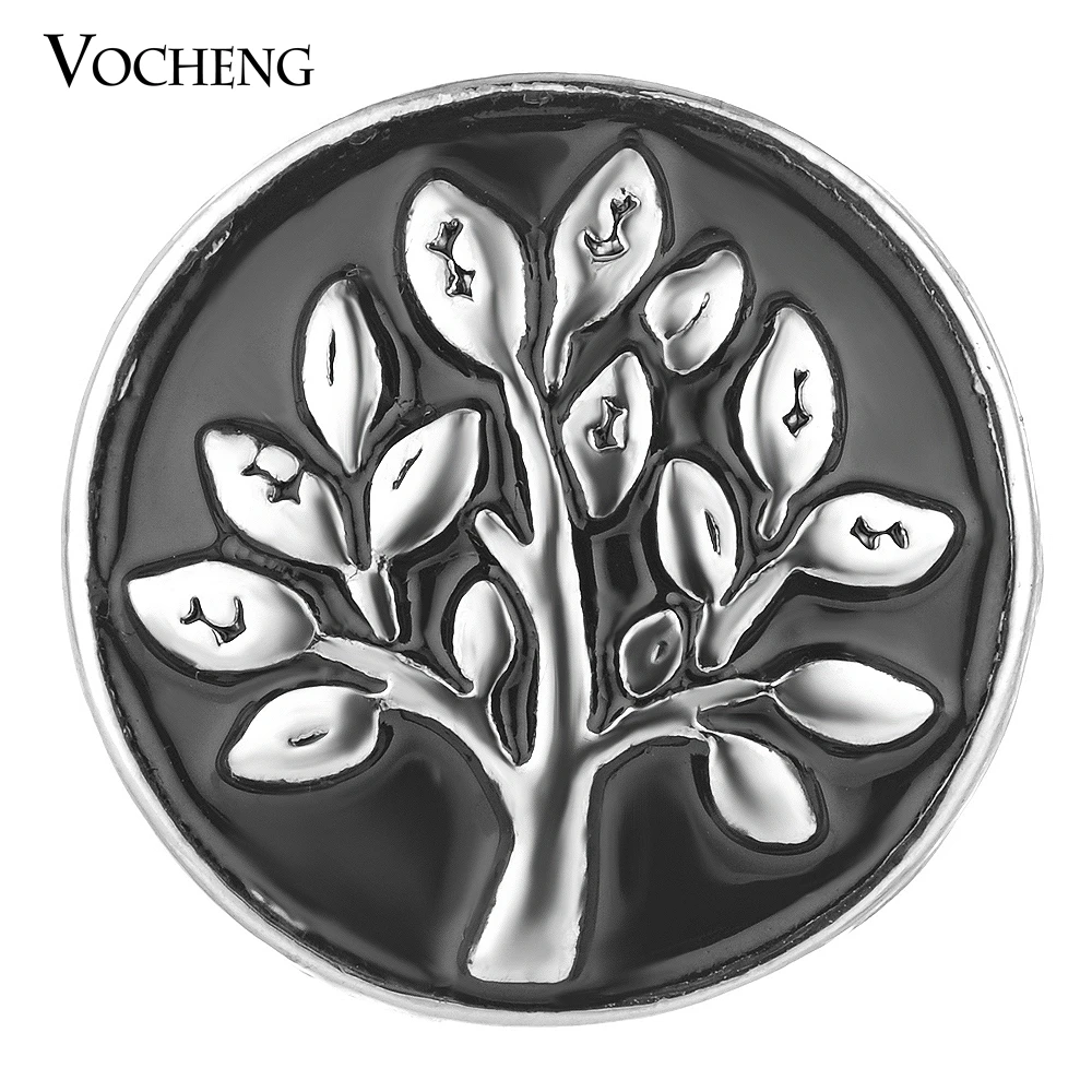 Vocheng Ginger Snap Tree of Life Black Painted Design 18mm Vn-1697