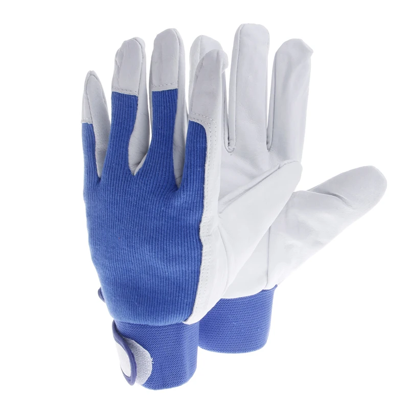 돼지 가죽 장갑 내마모성 운전 작업 수리 안전 장갑 1 쌍