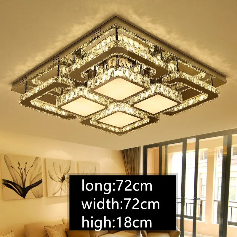 IWHD K9 Crystal Plafonlamp LED Lamp Ceiling Lighting Fixtures Avize Modern Ceiling Lamps For Living Room Lampara Techo