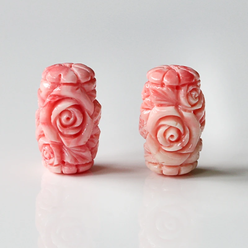 

Hot Sale Pink Conch Shell Carved Starfish And Flowers Drilled Earrings Beads For Women,20x10x12mm,5g/23x15x12mm-9.3g