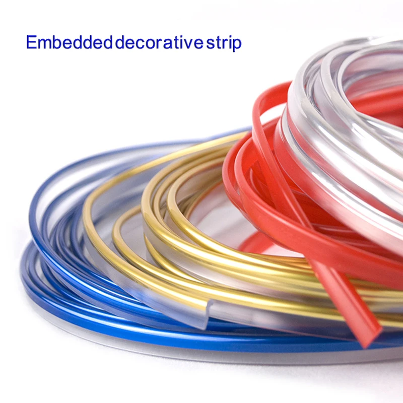 2M Accessory Car Interior Dashboard Panel Gap Flexible Decoration Moulding Trim Strip Line DIY