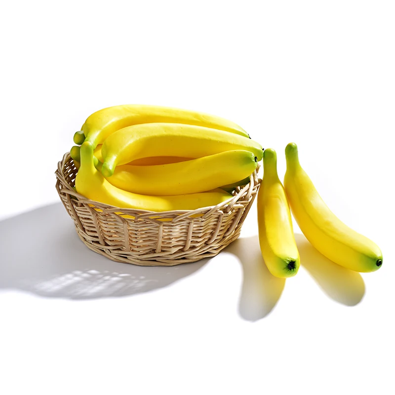 1 Pc Artificial Fruits Banana Fake Fruits Cognitive Teaching Aids EVA Plastic Fruit For Store Shop Display Decor Wedding Props