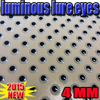 2023new  3d luminous fish eyes in dark night  size:4mm  quantity:500pcs/lot artificial fish eyes