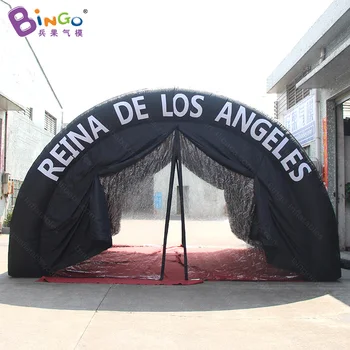 맞춤형 6x4.5x3.5 미터 풍선 블랙 통로 이벤트/축구 유형 공기 날 려 터널 텐트-BG-T0122