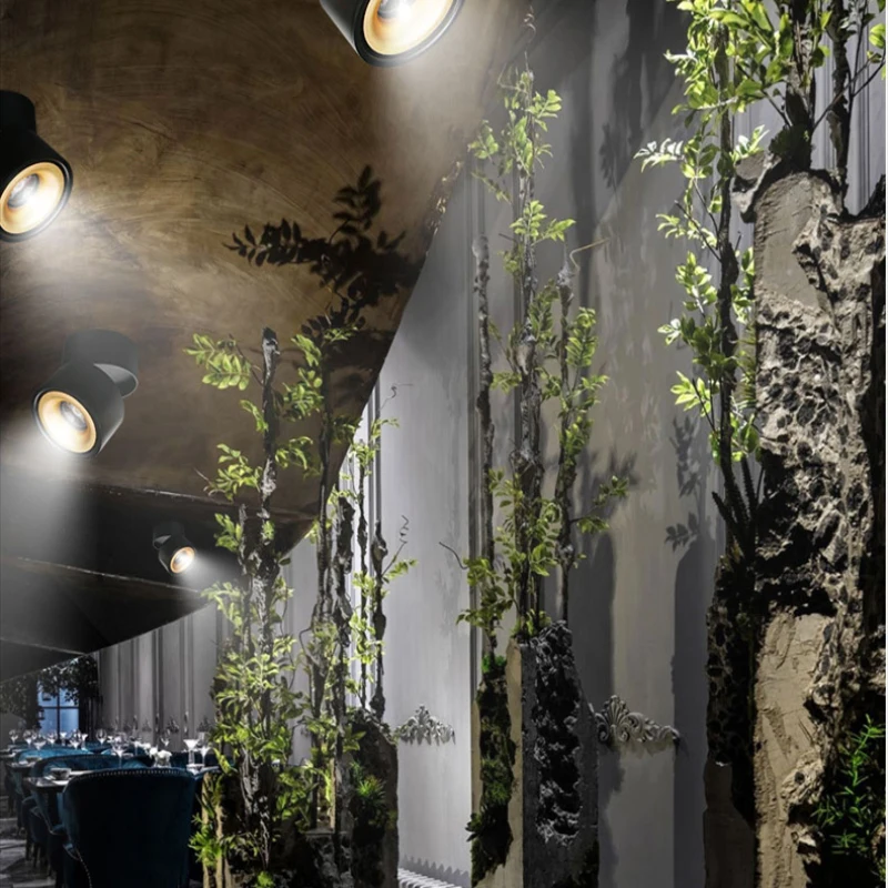 Surface Mounted COB Ceiling Light 5W 7W 12W AC85-265V LED Ceiling LamP Spot Light 360 Degree Rotation Cloth Shop Down lights