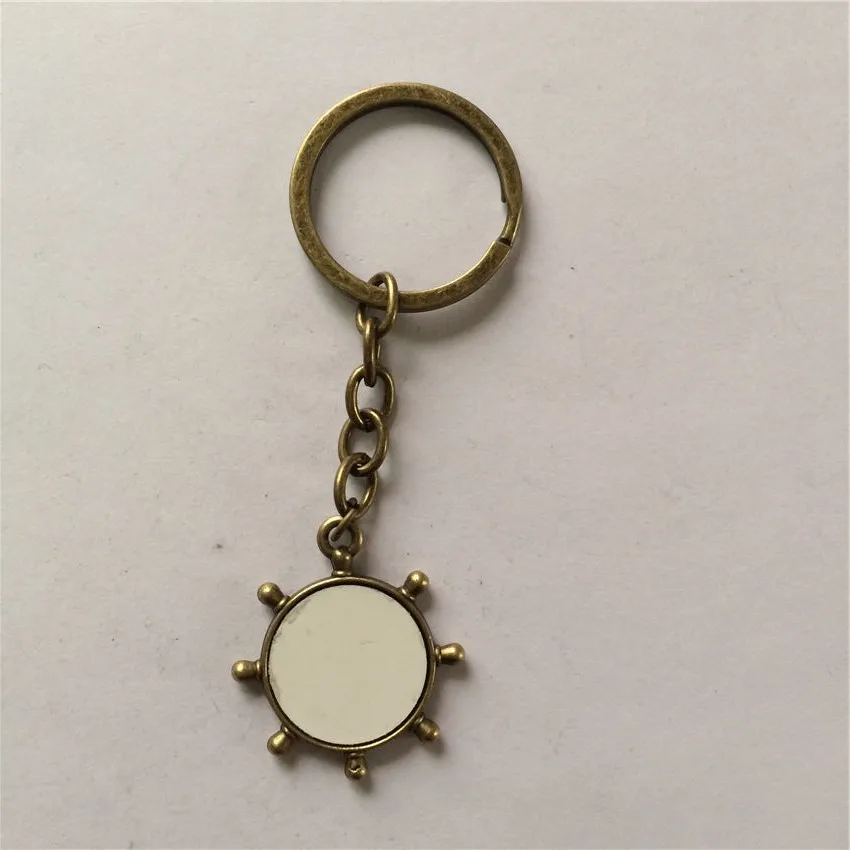 anchor key chains for sublimation restore ancient vintage key ring for thermal transfer printing diy blank supplies A4231