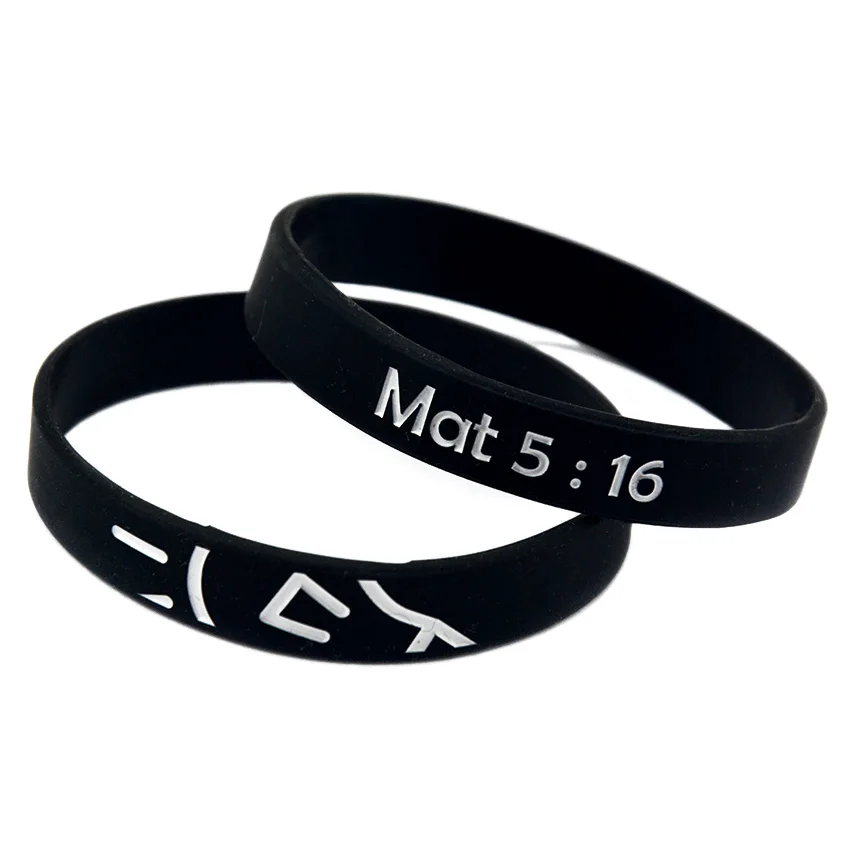 Schwarzes Silikon-Armband mit Geprägten Kundenspezifischen Slogans für Firmen-Team-Events – Detail 5