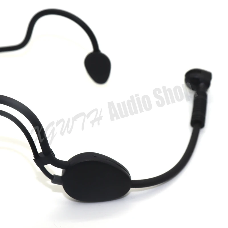 Omnidirectional Headworn Condenser Headset Microphone For FM Karaoke Wireless Body-Pack Transmitter 3.5mm Male Screw Thread Plug