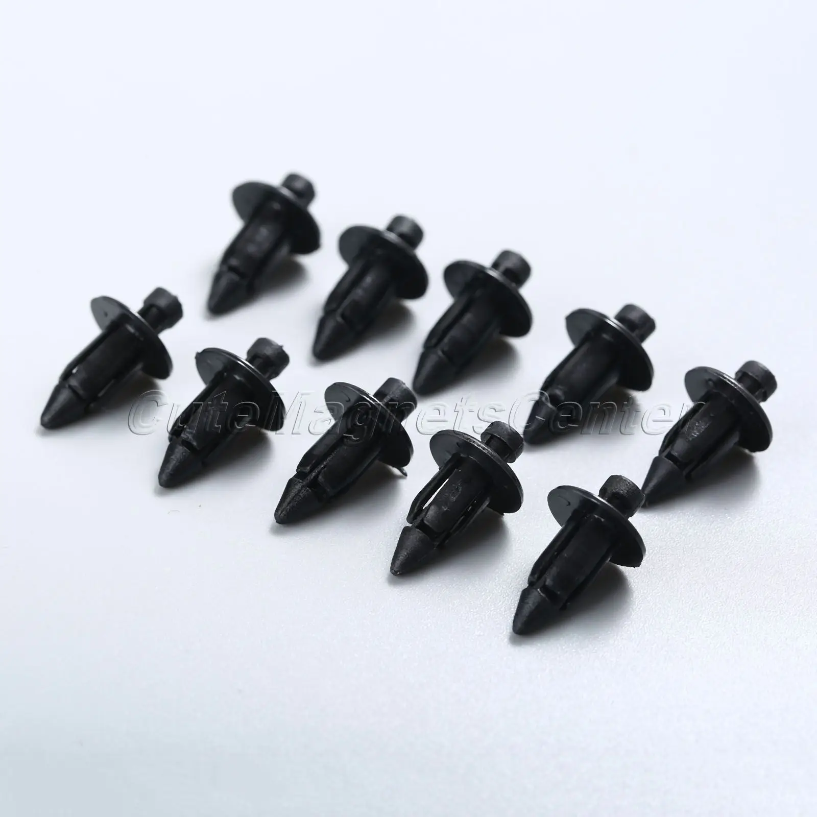 Mtsooning Universal Motorcycle Fairing Panel Clips 100pcs 4mm Black Plastic Fasteners Screw Rivet Clip for Suzuki Roadster