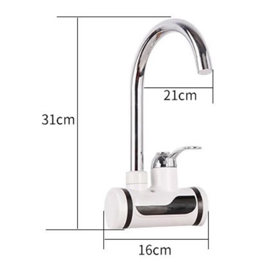 탱크리스 전기 온수기, 주방 인스턴트 온수 탭 히터, 전기 수도꼭지, 순간 3000W D106