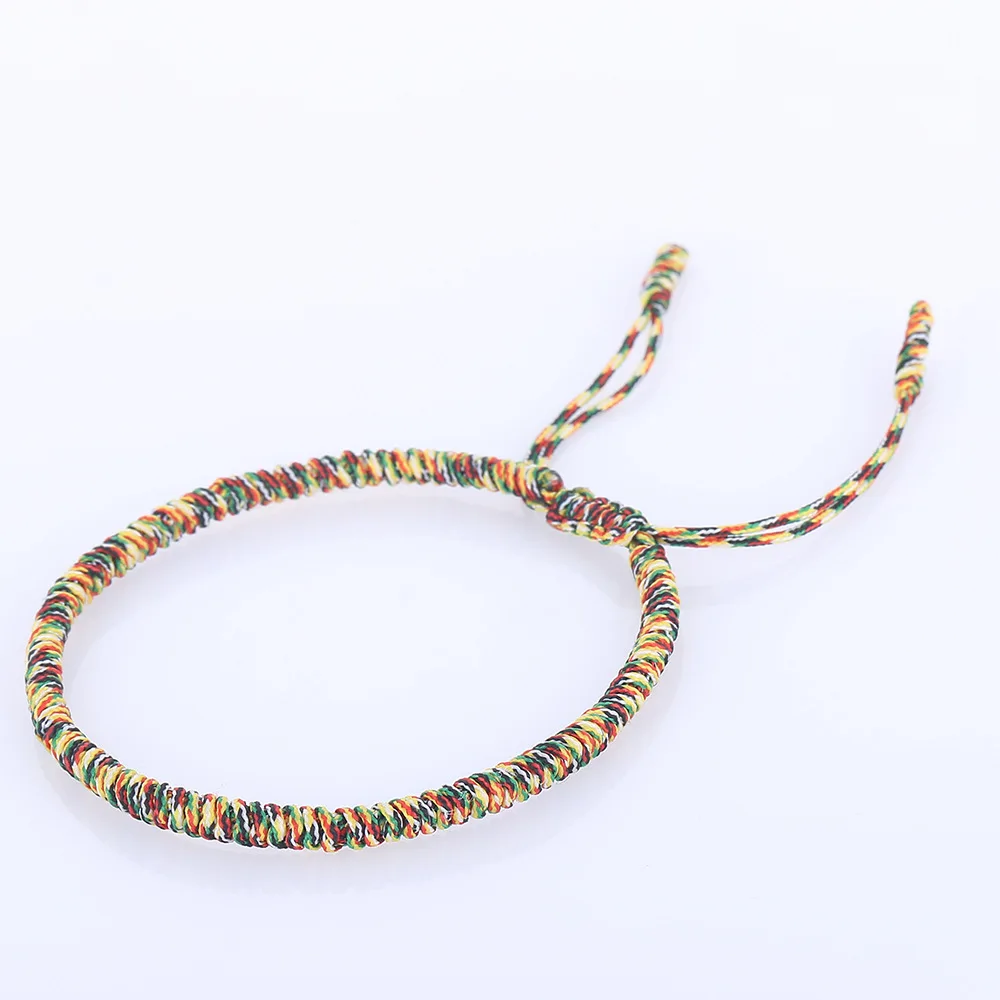 Handmade Knots Rope Bracelet Tibetan Buddhist Lucky Charm Tibetan Bracelets & Bangles For Women Men Gift
