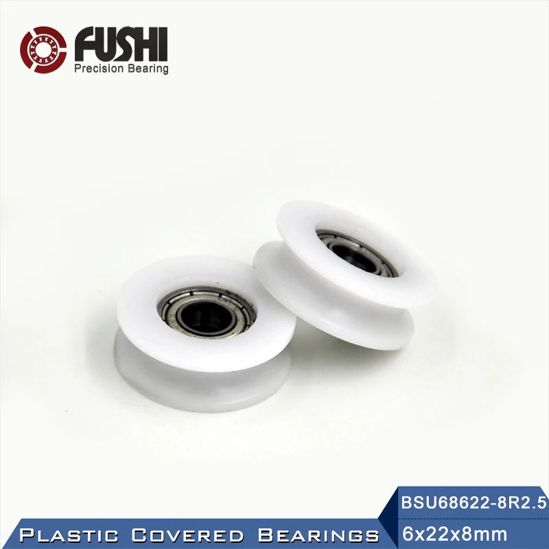 

686 ZZ Ball Bearing Covered With POM Plastic 6*22*8 mm ( 2 PCS ) Plastic Pulley Bearings 686 Z 2Z