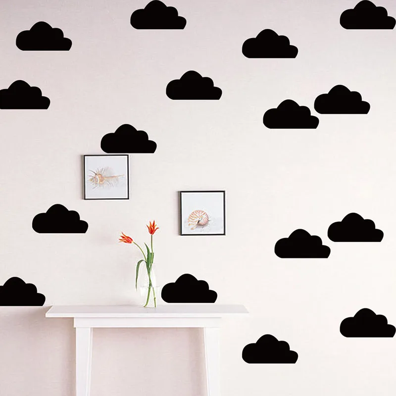 Cartoon White Clouds Wall Stickers For Kids Baby Rooms Nursery Decoration Self-adhesive Wall Decals Vinyl Art Mural Wallpaper