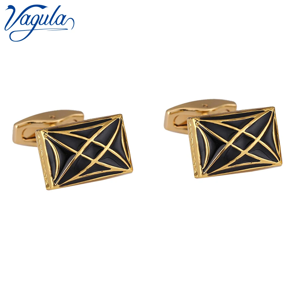 

VAGULA New Arrival Cufflinks Bonito Gold-color Gemelos Top Luxury Brand Suit Shirt Button Spinki Cuff links Men Jewelry 51426