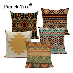 Boho Cushion Cover VillageTextil Plaid Stripes Throw Pillow 45Cmx45Cm Square Sofa And Chair Custom Printing Pillow Cover Cushion