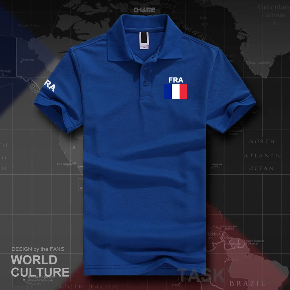 France French Republic polo shirts men short sleeve white brands printed for country 2017 cotton nation team FRA 2017 casual