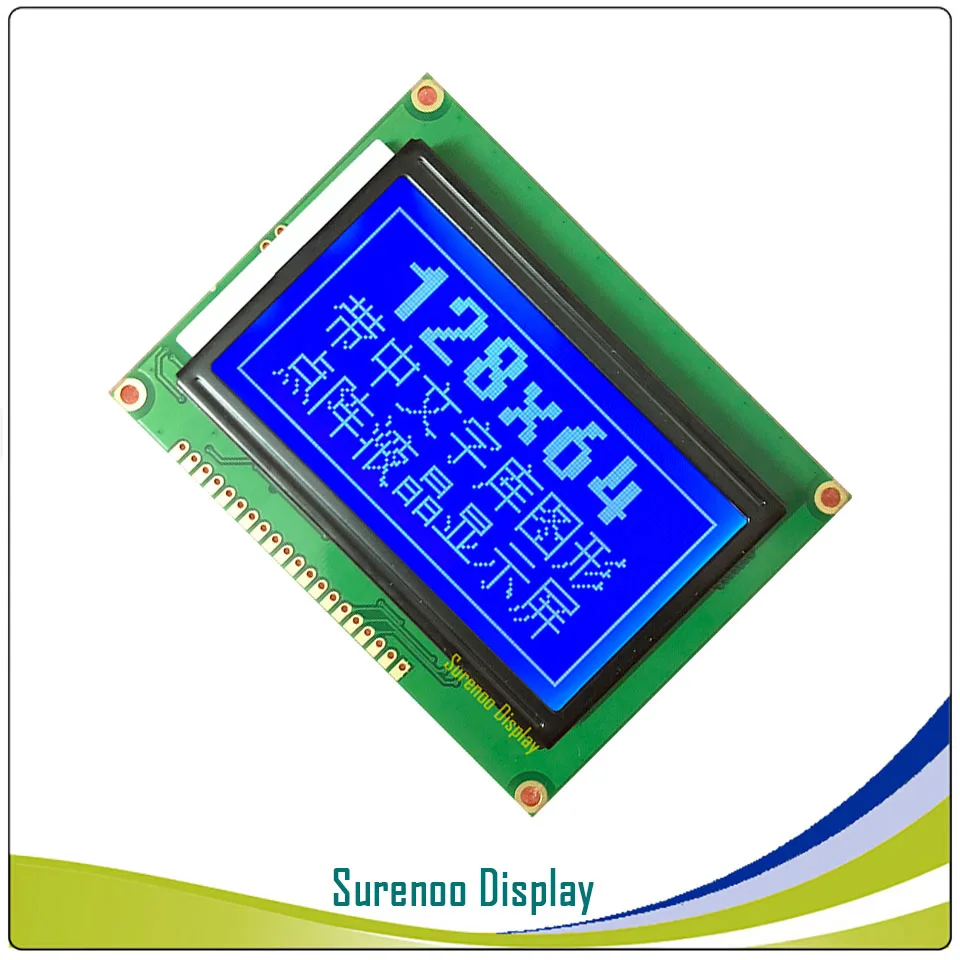 3.0 "93X70MM Grafische Matrix Parallel Lcd Module Scherm 12864 ST7920 AIP31020 Controller Ondersteuning Seriële
