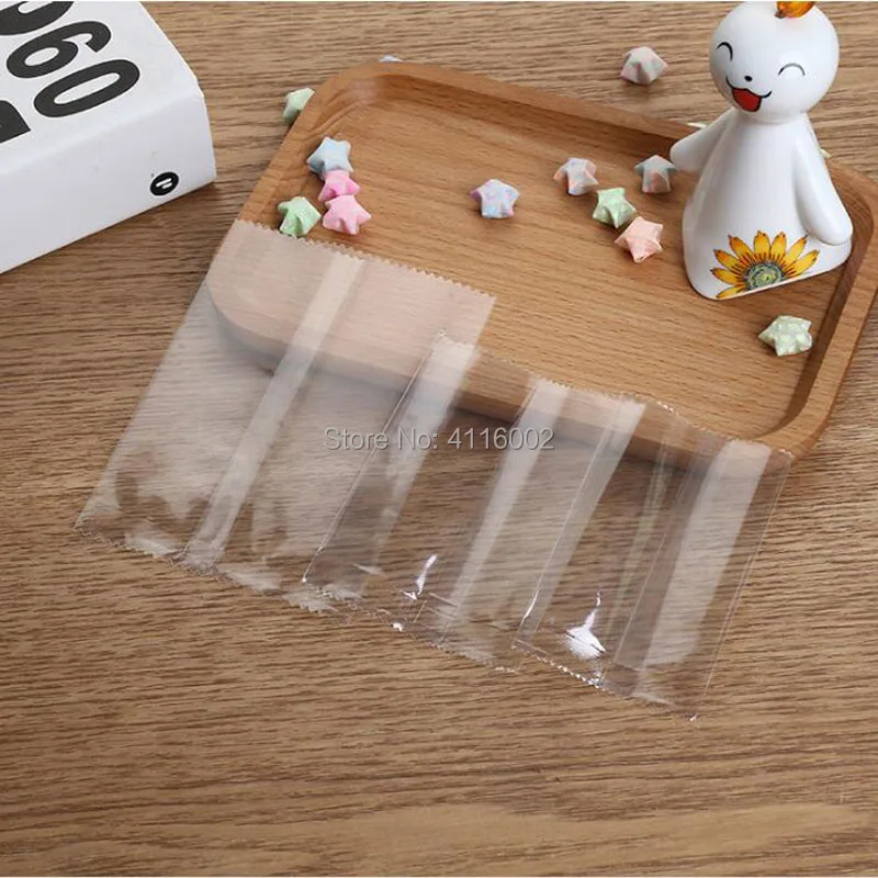 10000pcs/lot Clear Plastic Open Top Packaging Bags Food Biscuit Candy Handmade Cookies Packing Bags