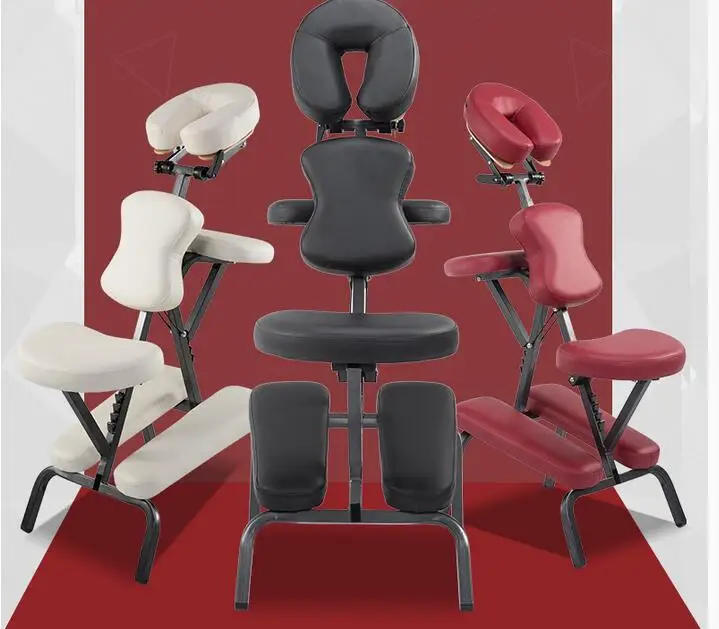 Folding massage chair tattoo chair relaxation chair hairdressing scraping chair portable health massage chair.