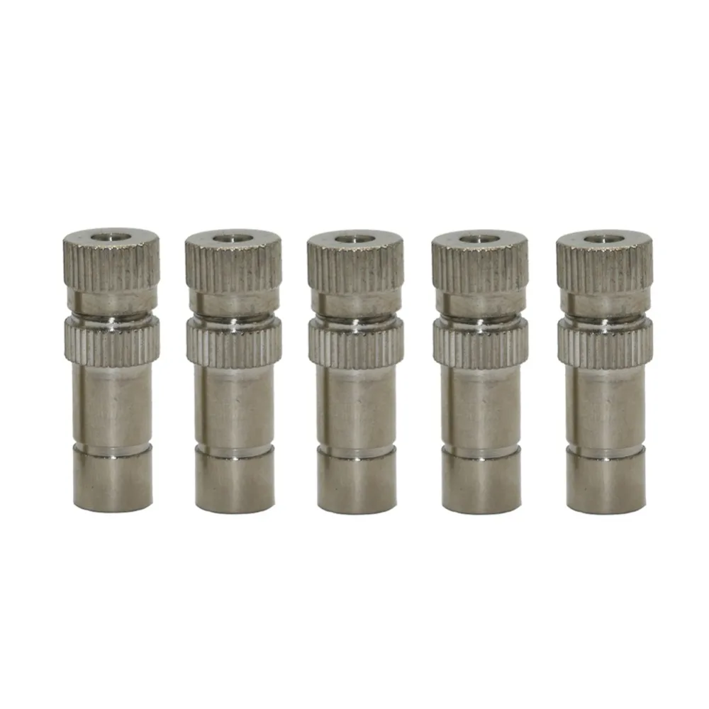 6mm, 8mm Misting Nozzles Slip-Lock Quick-connect Low Pressure Atomization Spray Nozzle Gareden Sprinklers 5 Pcs