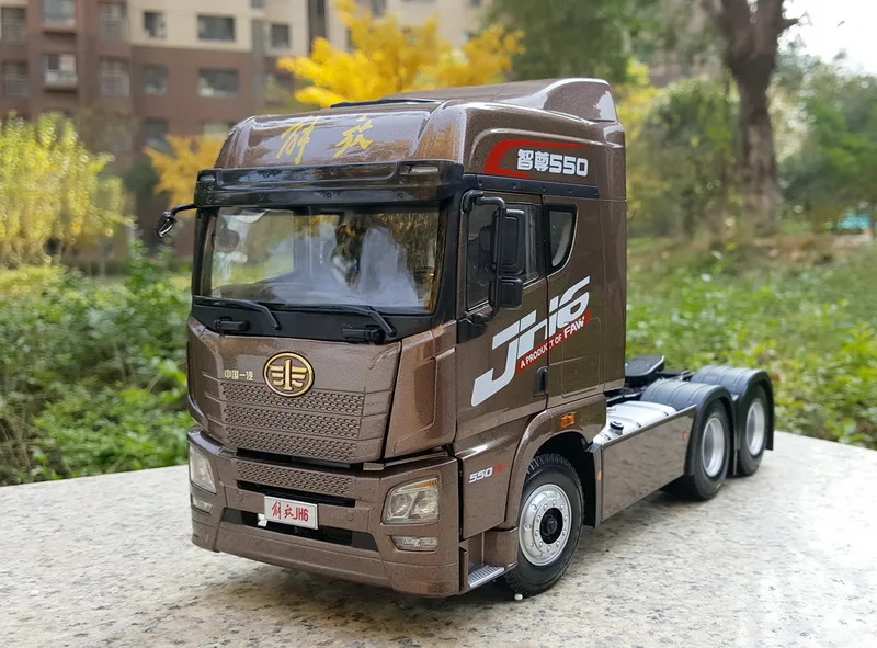 Classic Alloy Model Gift 1:24 Original China FAW JH6 Truck Tractor Trailer Vehicles DieCast Toy Model Collection Decoration