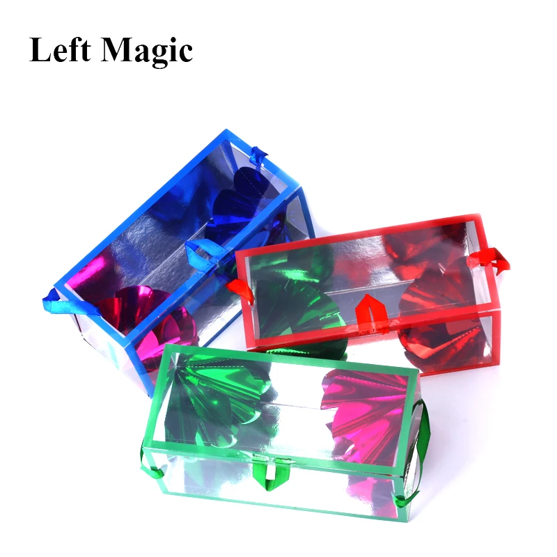 Appearing Flower Empty From Box Magic Tricks ( 18 X 8.2 X 8.2cm Medium Size ) Paper Bag Dream Bag Illusion Stage Magic Props