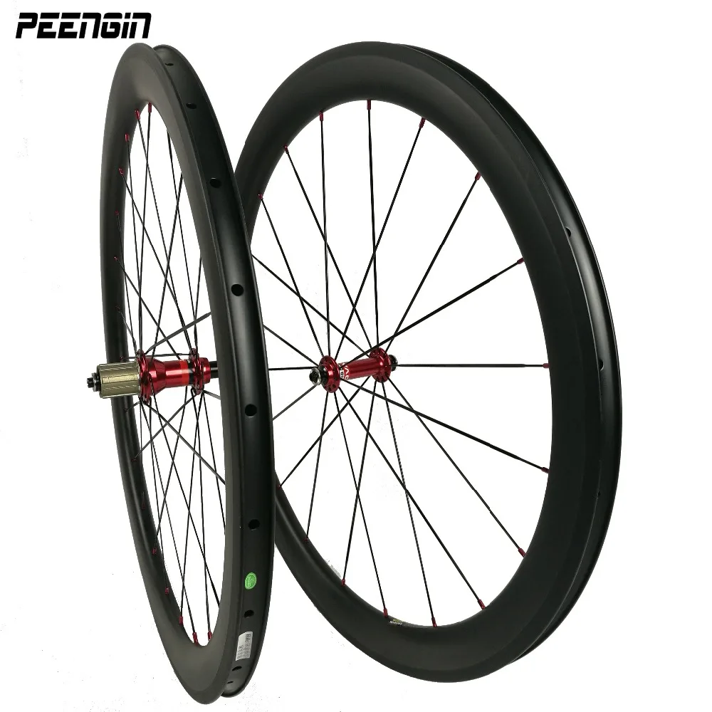 Custom Decals Bike Ride UD 50mm Clincher 3K Carbon Road Bicycle Parts 25mm Wide U Shape Wheelsets Best Selling To India Market