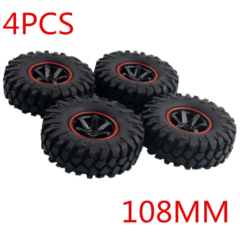 

1.9" Tires 108mm Wheel 12mm Hex Hub For SCX10 RC Telecontrol Model Car Climbing Tyre Simulated Gravel Tire High Quality