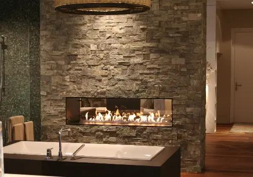 

Inno-Fire 48 inch silver or black wifi intelligent smart eco fuel fireplace