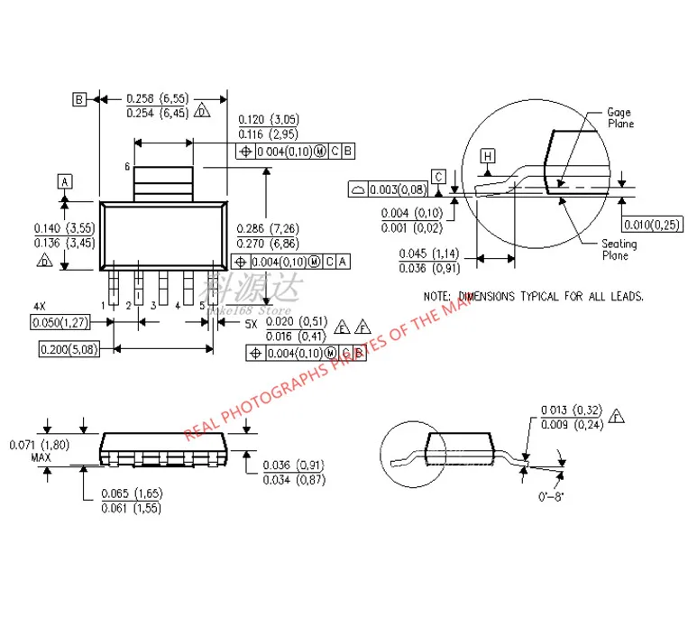 5 قطعة/الوحدة TPS79530DCQR سوت-223 TPS79530 PS79530 في الأسهم