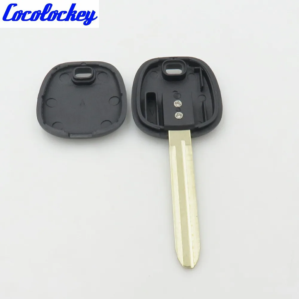 Cocolockey New Replacement Transponder Blank Key Case Shell for Toyota TR47 NO LOGO