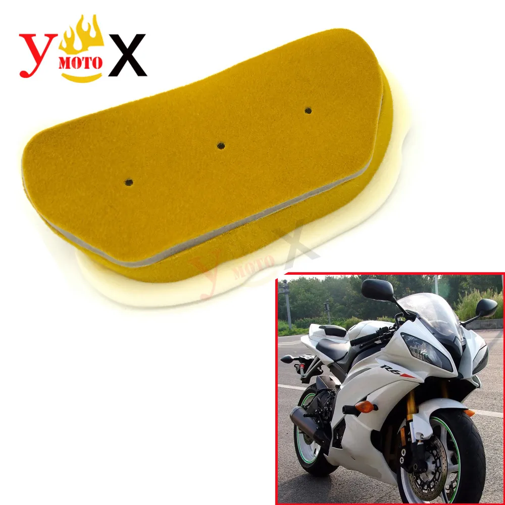 For Yamaha R6 1999-2005 Sport Superbike Motorcycle Cotton Gauze Air Filter Intake Cleaner System FZ-R6 99 2000 2001 2002 2003 04