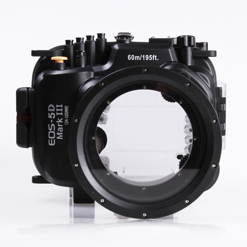 60mm 195ft Waterproof Underwater Diving Case Camera Housing Case For Canon EOS 5D Mark III 5D 3 with 24-105mm Lens