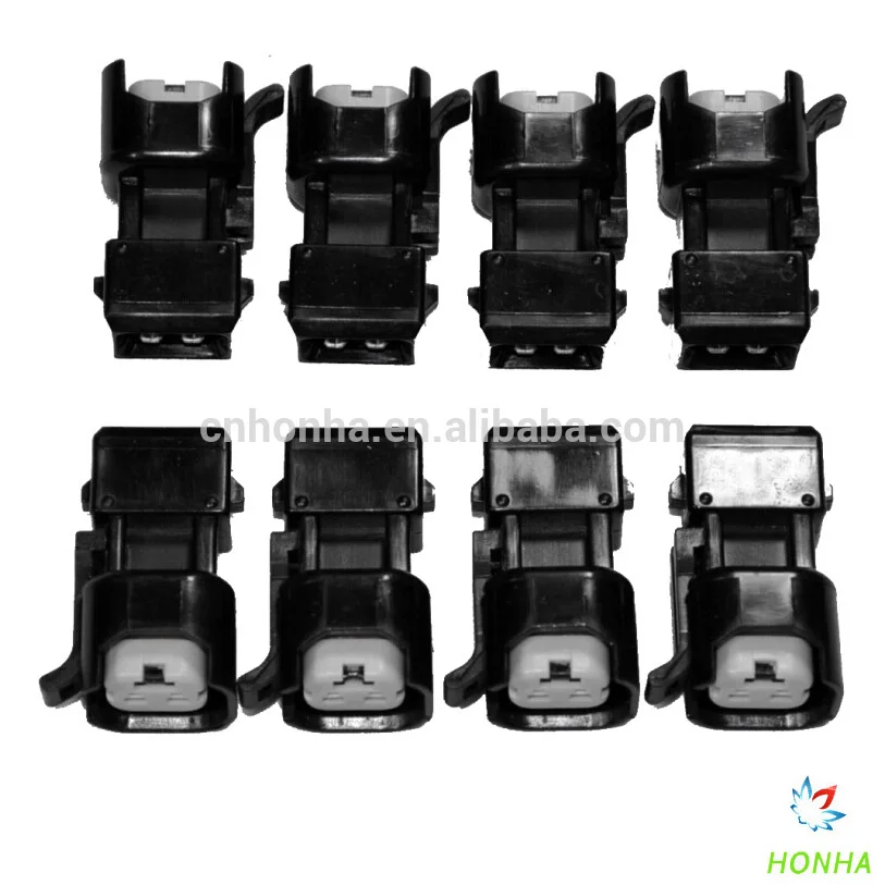 Free shipping EV6 & EV14 Female to EV1 Male Fuel Injector Wireless 8 Connectors Adapter USCAR connector