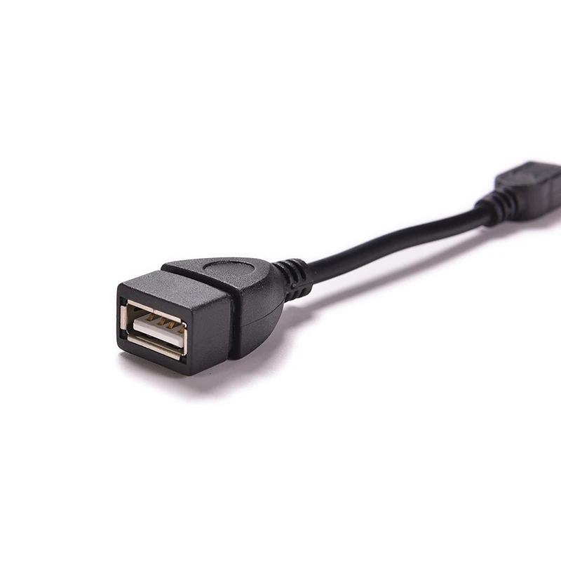 Black New 5pin Mini USB Male To USB 2.0 Type A Female OTG Host Adapter Cable OTG Cable For Cellphone Tablet MP3 MP4 Camera 10cm