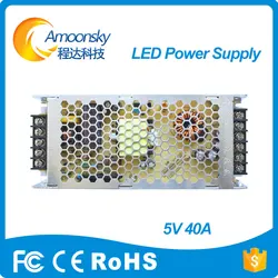 ChuangLian Led Display Power Supply 5V 40A  200-240V Driver for P5 P10 Led Module Panels