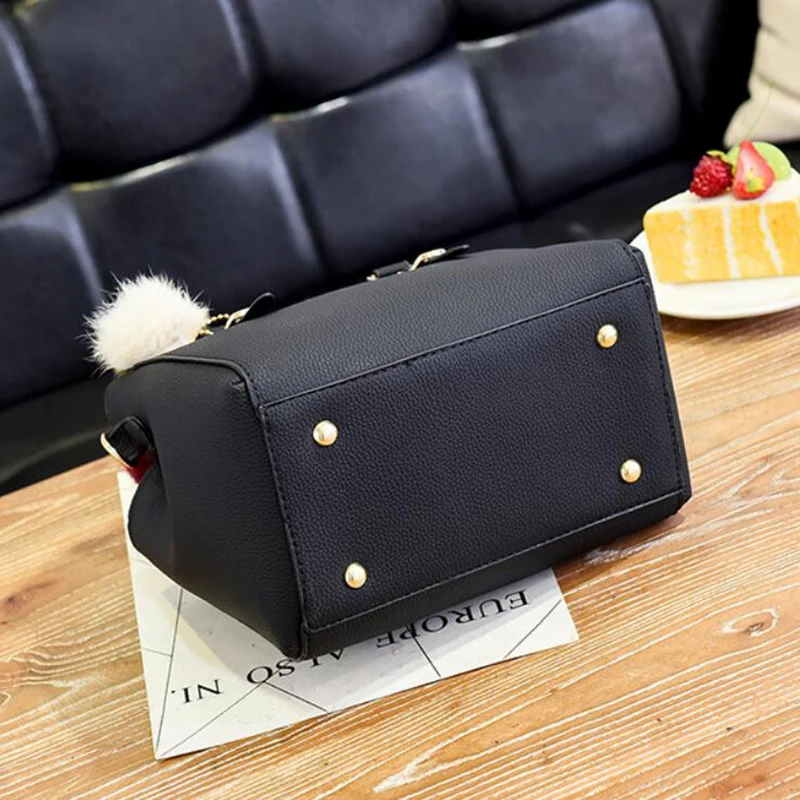 Yogodlns Frauen Perlen Anhänger Handtasche Damen geprägte Umhängetasche Damen Messenger Bag Hairball Taschen hochwertige Tasche – Detail 29