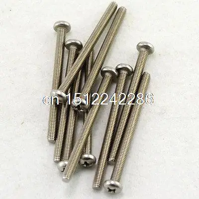 50  Metric M4 55mm Stainless steel Cross Recessed Pan Head Screws