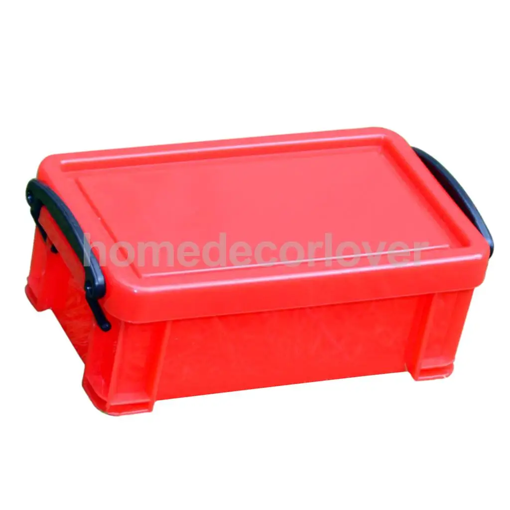 6 Color Mini Plastic with Lid Collection Files Container Case Storage Box 0.5 Liter for Rice Flours Biscuits Suger Storage