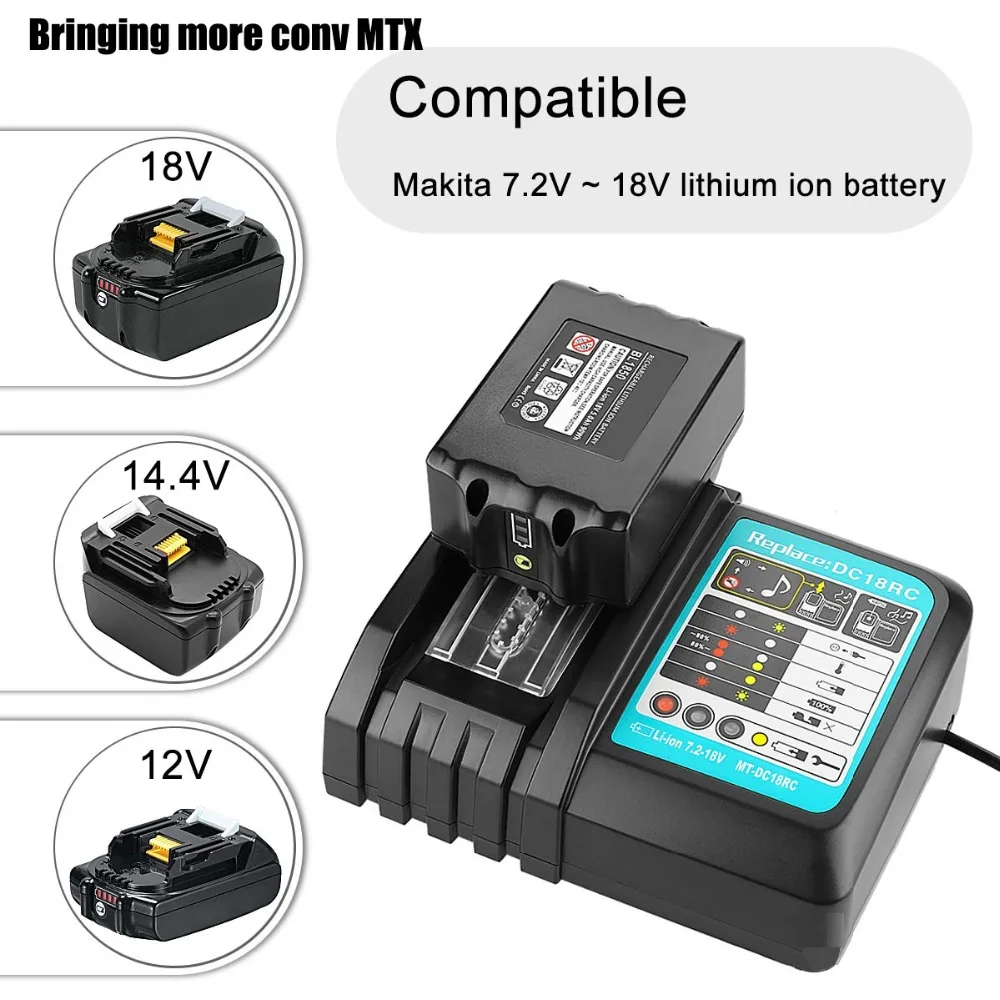 USB Port charger for Makita Li-ion battery DC14SA DC18SC DC18RA DC18RD DC18RCT BL1830,BL1415 BL1420 BL1430 BL1840 BL1845 BL1850