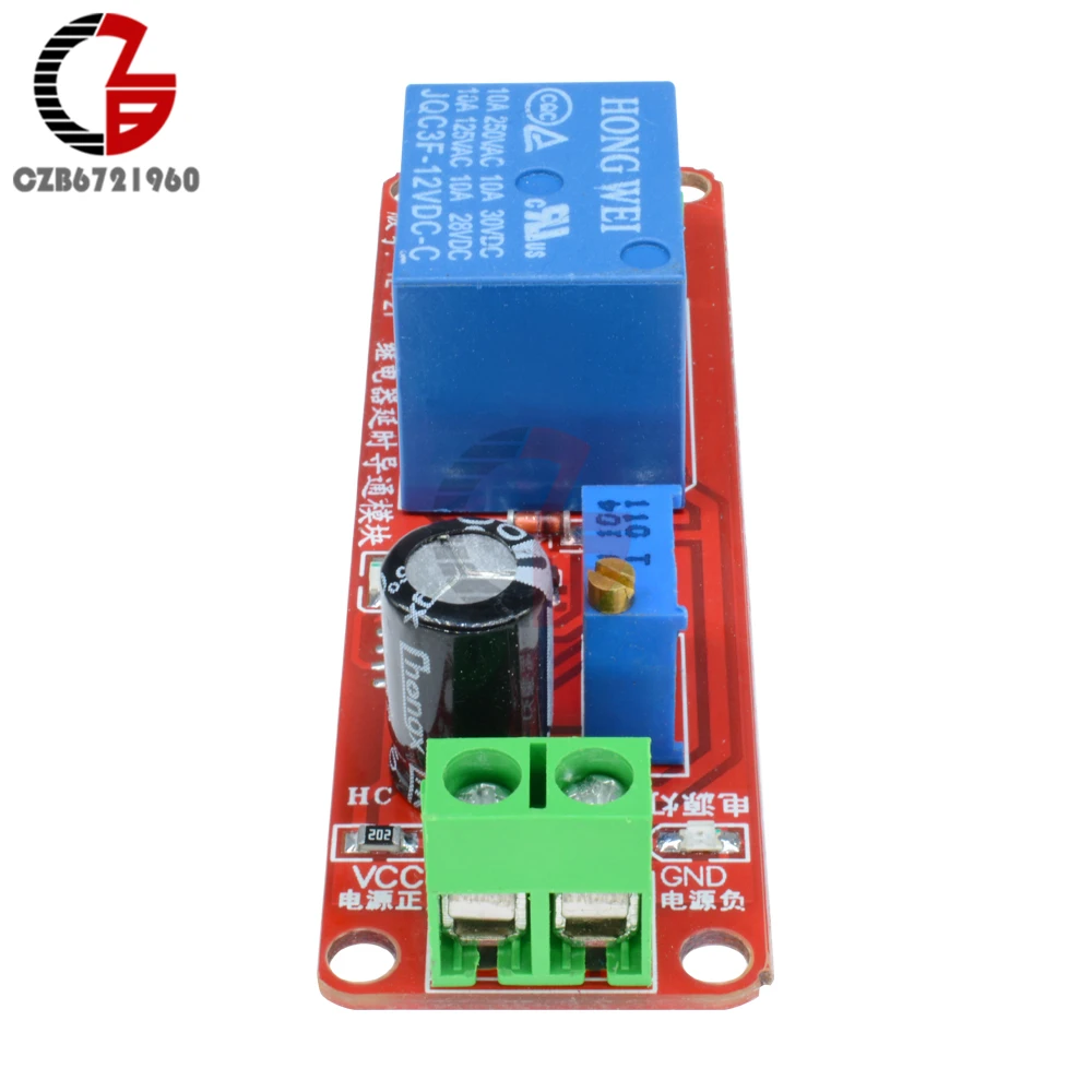 DC 5V 12V Time Delay Relay NE555 Time Relay Shield Timing Relay Timer Control Switch Car Relays Pulse Generation Duty Cycle