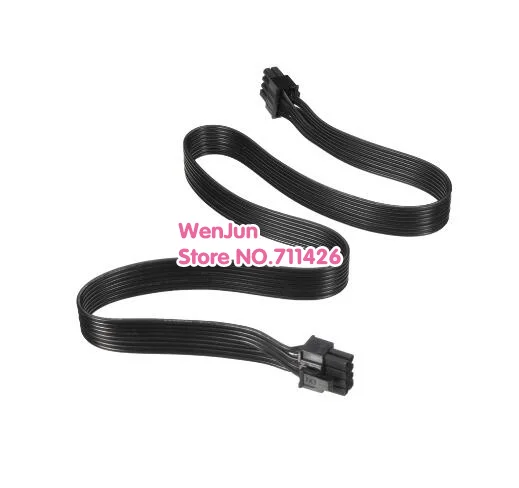 new 60cm black GPU 8Pin to 6+2Pin PCI-e Video Card modular power cable for Silverstone SX500-G SX600-G SX650-G