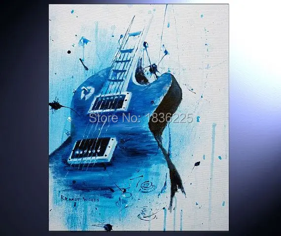 High Quality service bar definition artworks painting guitar oil painting abstract metal abstract paintings for bedrooms