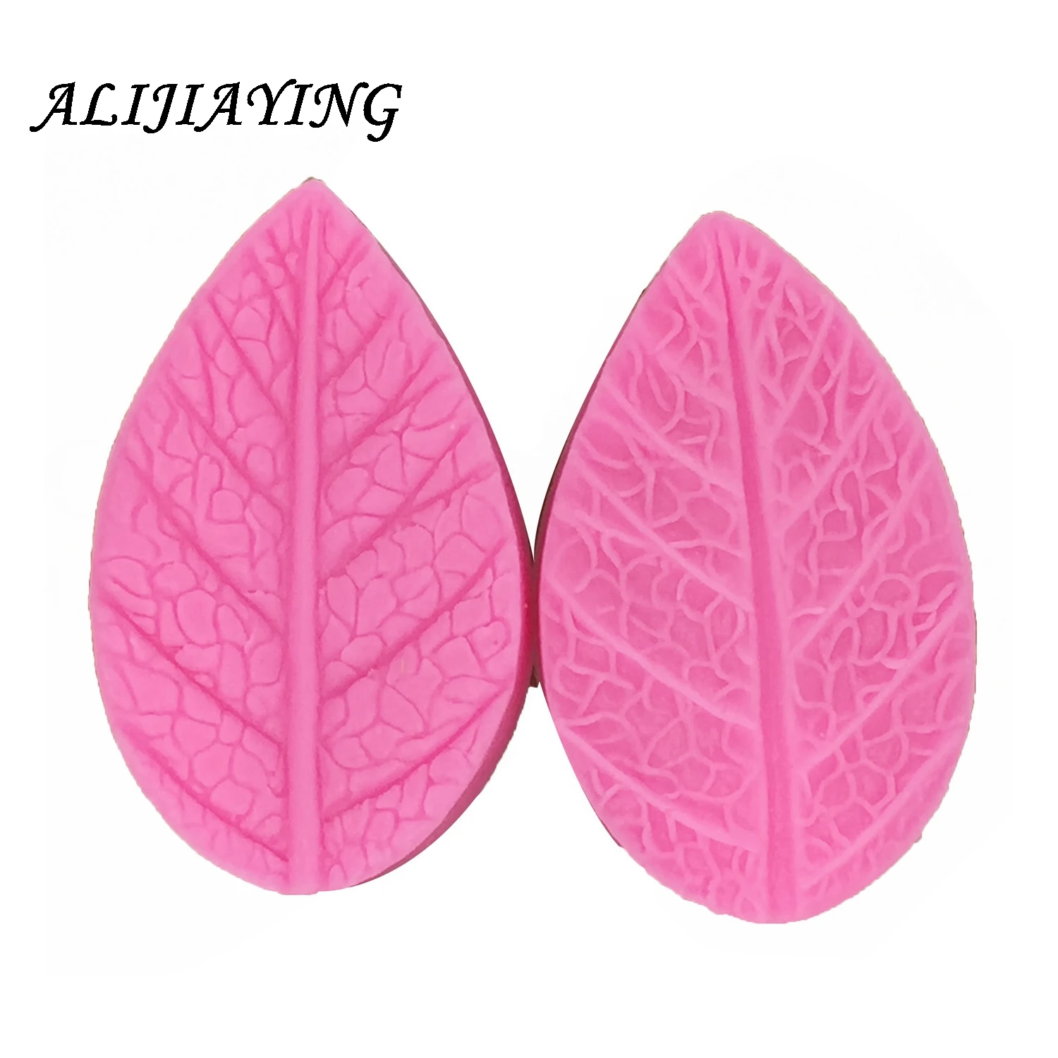 2Pcs/set Leaf petal Silicone Mould For Cake Decoration Molds Leaves Fondant 3D Silicone Mold Gum Paste tools D0311